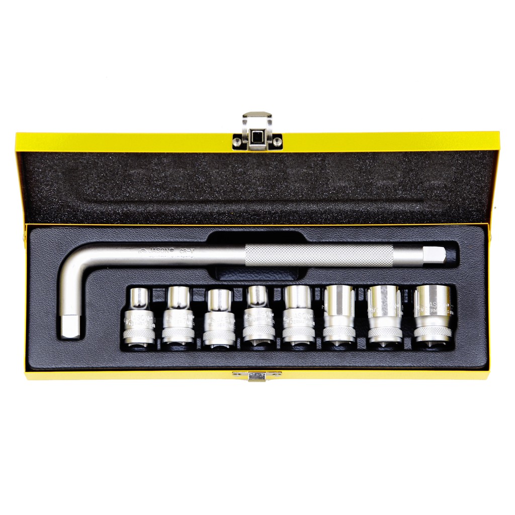 KUNCI SOK 9PCS JASON / SOCKET SET 9 PCS 1/2 DR (10-22MM) 6 PT
