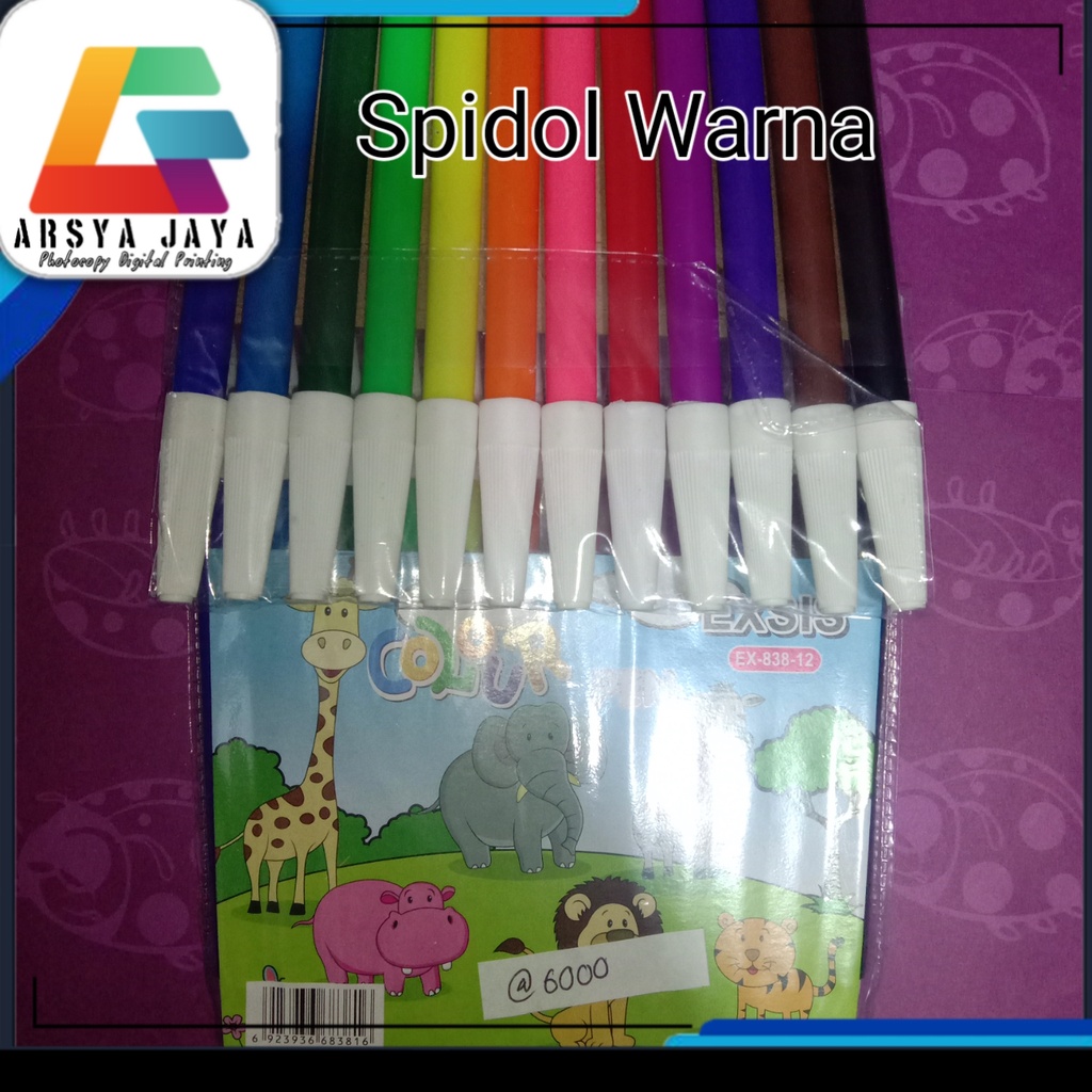 

1SET (12WARNA) SPIDOL 12WS / ALAT WARNA/ PERLENGKAPAN MENGGAMBAR