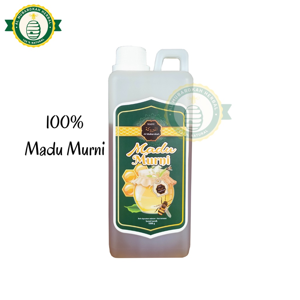 

Madu Murni 100% Natural Honey 1kg Al Mubarokah Madu Ternak
