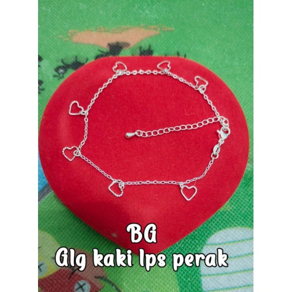 VG gelang kaki lapis perak