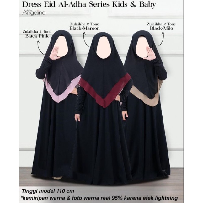 AISHA DRESS KIDS SET ORI BY ATELIER ANGELINA NWT