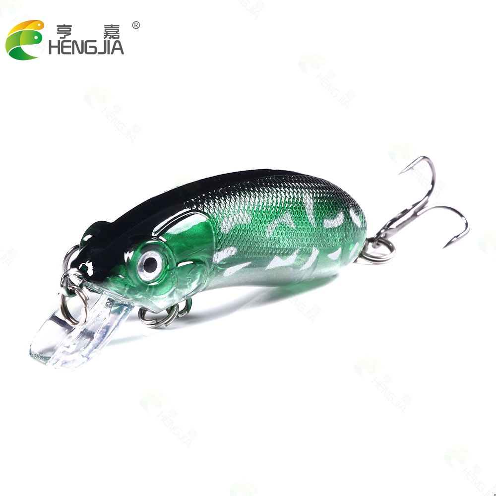 HENGJIA New 1Pcs Crankbait Umpan Pancing 6cm/9.8g Swimbait Minnow Fishing Lure Ikan Diving 0.3-1.5m