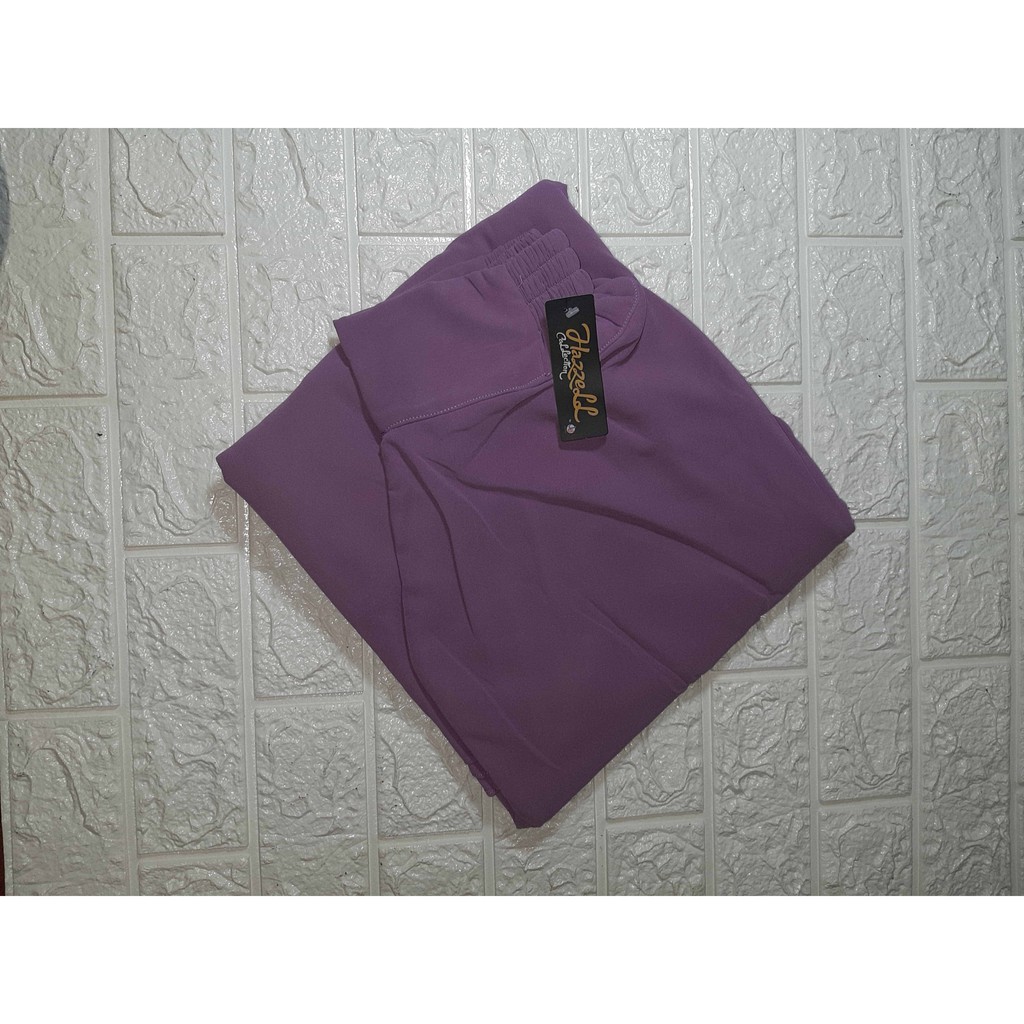 Celana Kulot Payung Ceruty (full furing ) Kulot Wanita Kulot Jumbo Kulot Panjang Hazell Collection-Lilac