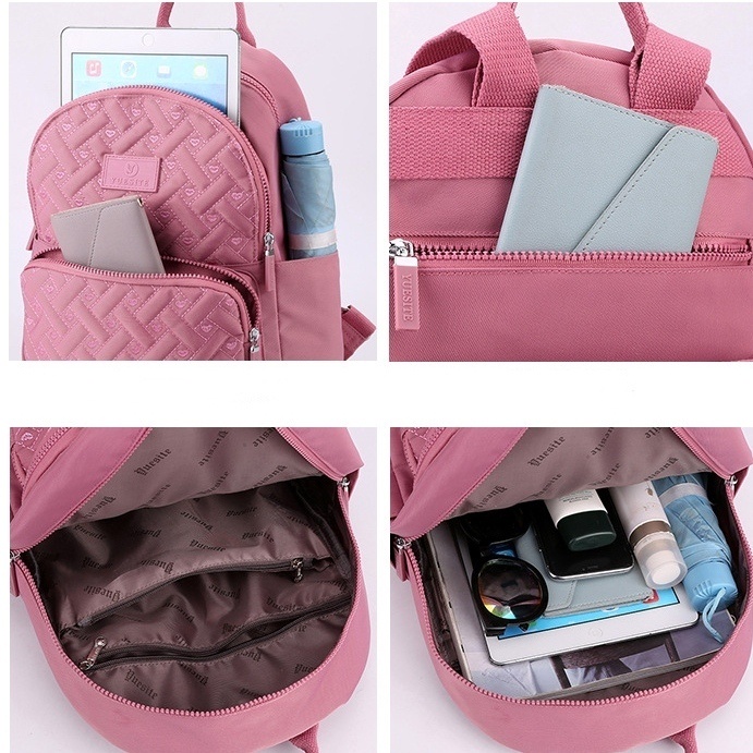 TAS RANSEL WANITA MARTENA IMPORT BACKPACK KOREA PINK TA632P3 GENDONG PUNGGUNG SEKOLAH REMAJA KULIAH KERJA PREMIUM CEWEK MURAH FASHION BRANDED BATAM ORI BESAR