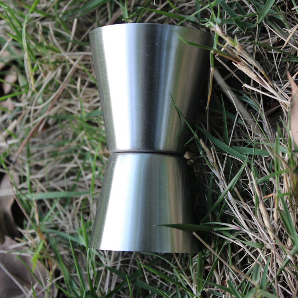 Gelas Ukur 25/50ml Bahan Stainless Steel Untuk Pesta Cocktail Dan Wine
