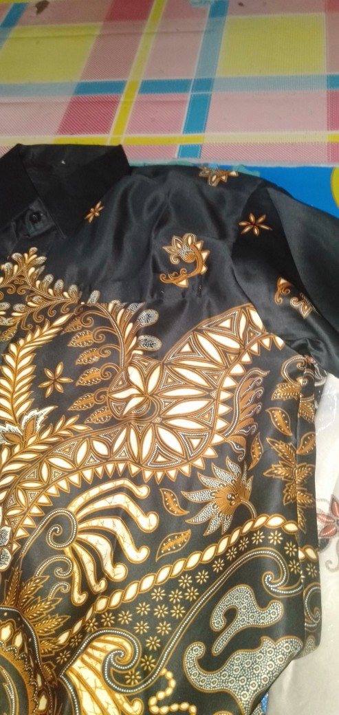 Kemeja Batik Pria Semi Sutra Silky Premium Furing Istimewa Licin Kilau Super Premium Quality