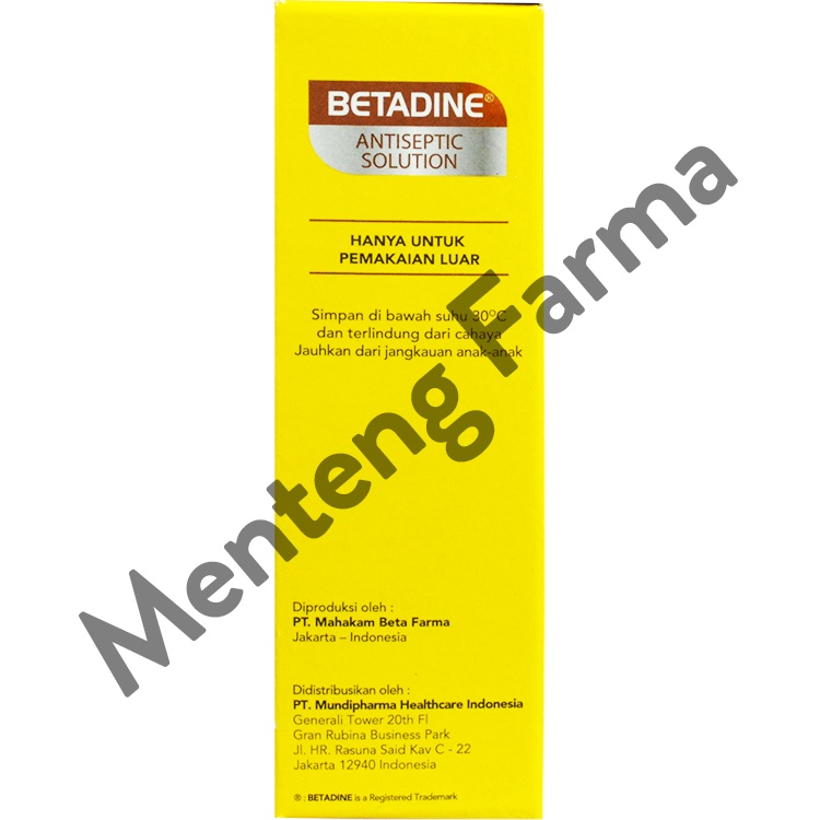 Betadine 30 mL - Antiseptik untuk Luka Lecet, Luka Jatuh, Luka Gores