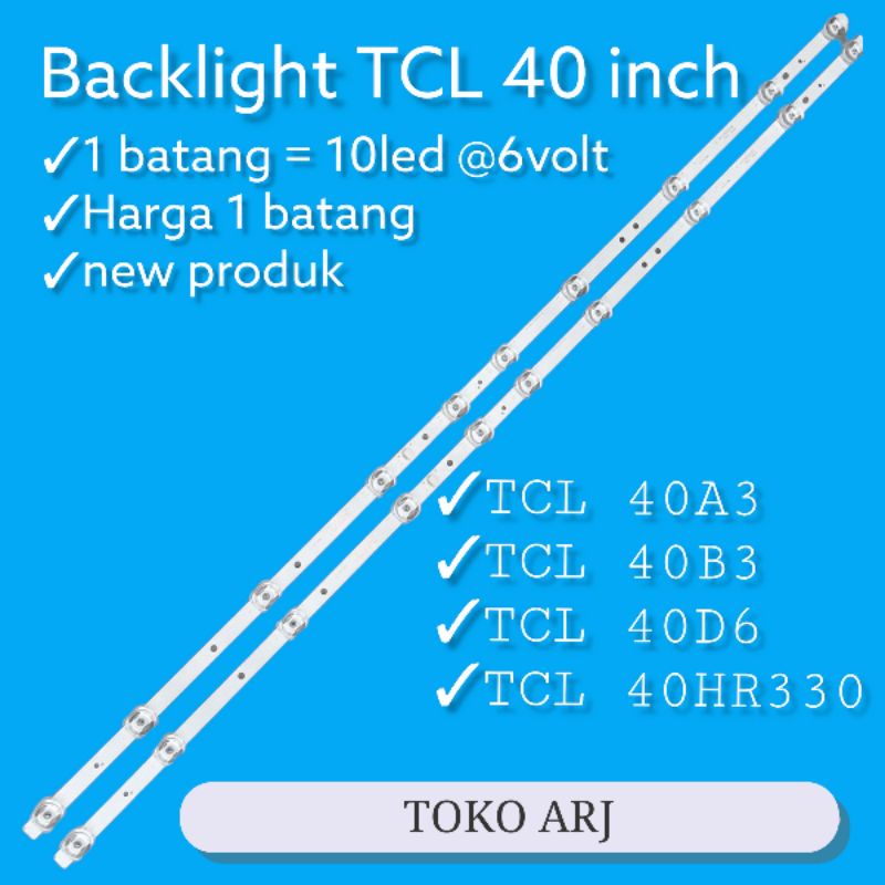 1pcs backlight tcl 40 inch 40B3 40A3 40D6 40HR330 10k 6volt