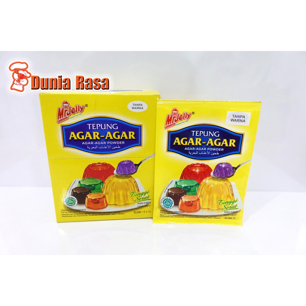

MrJelly Serbuk Agar-agar Putih 1 Box (isi 12 pcs)