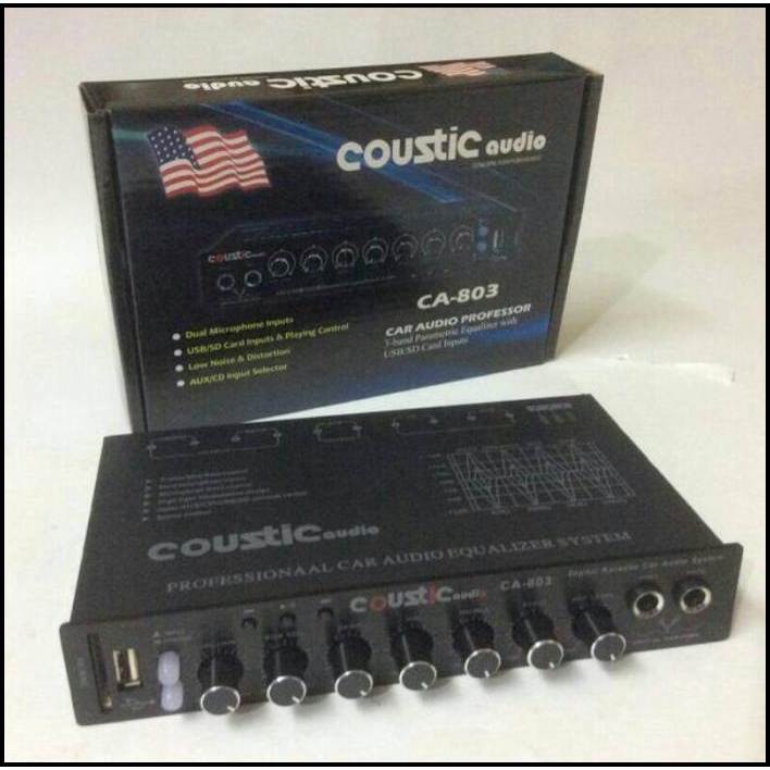 Parametrik / Pre Amp / Equalizer Coustic Audio Ca - 803 Bisa Karaoke