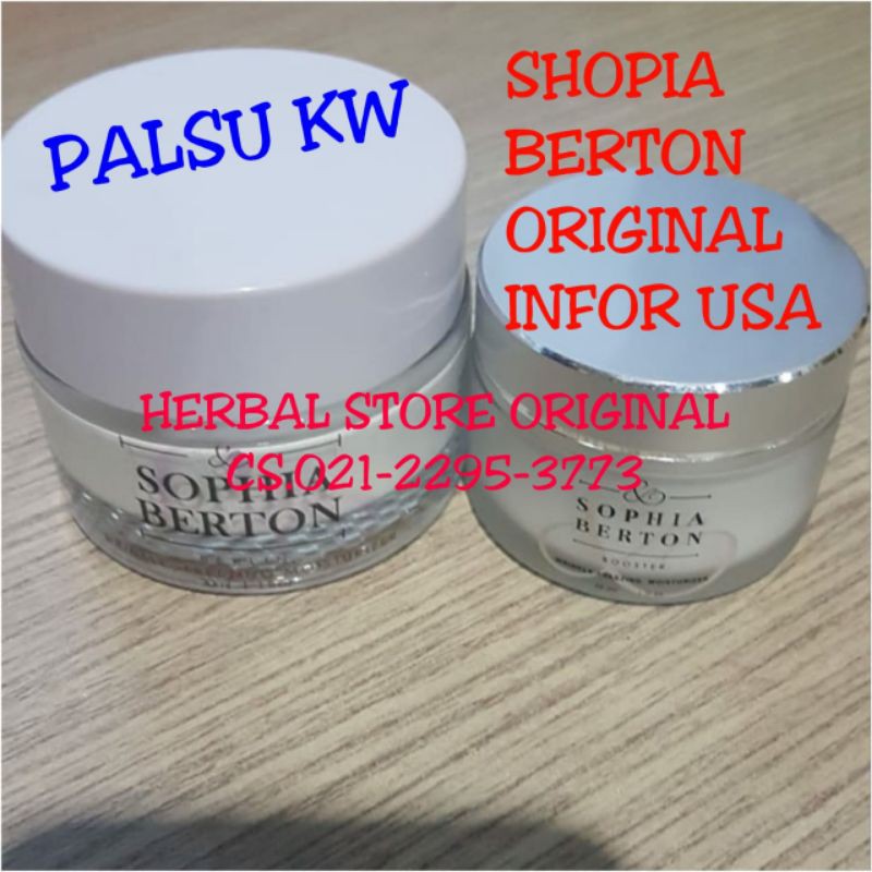 SOPHIA BERTON BOOESTER ORIGINAL USA CREAM ANTI AGING KULIT TAMPAK CERAH BERKILAU