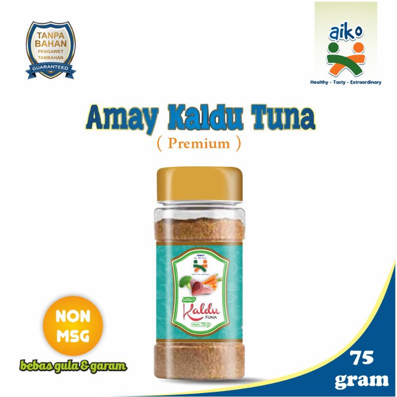 AMAY Kaldu MPASI Premium 75 gram (Ayam Sapi Salmon Kakap Tuna) Kaldu Bayi Non MSG Tanpa Gula Garam