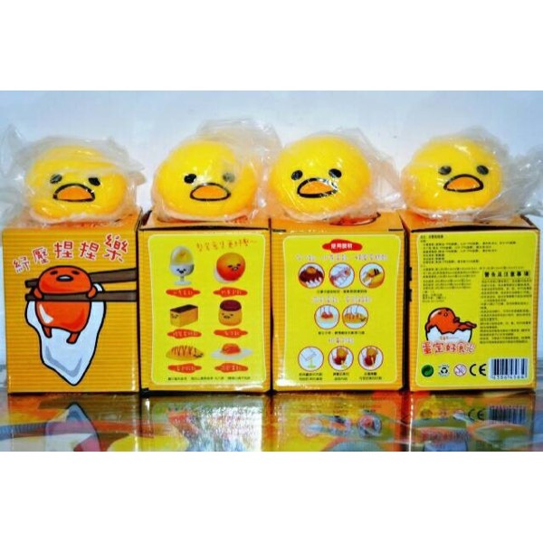 Lazy gudetama vomiting egg toy 