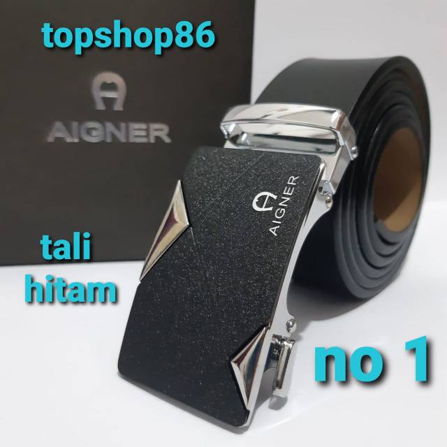 gesper aigner pria model rel import kulit asli