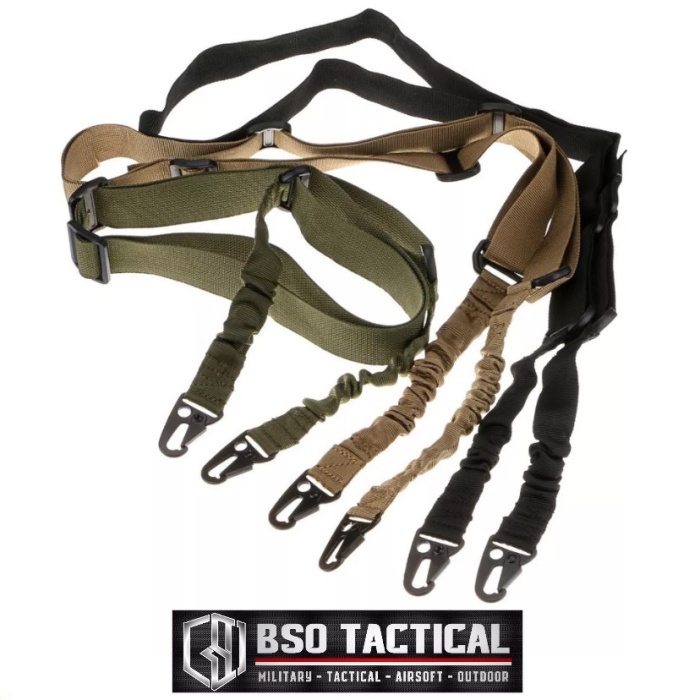MAINAN & HOBI AKSESORIS AIRSOFT GUN TALI SANDANG CQB TACTICAL MILITARY AIRSOFT SLING IMPORT