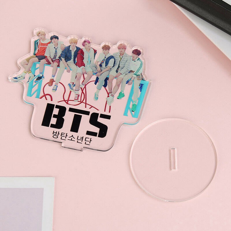 Kpop Bangtan Boys BTS Character Stand Plates Display Group Standee Model Acrylic