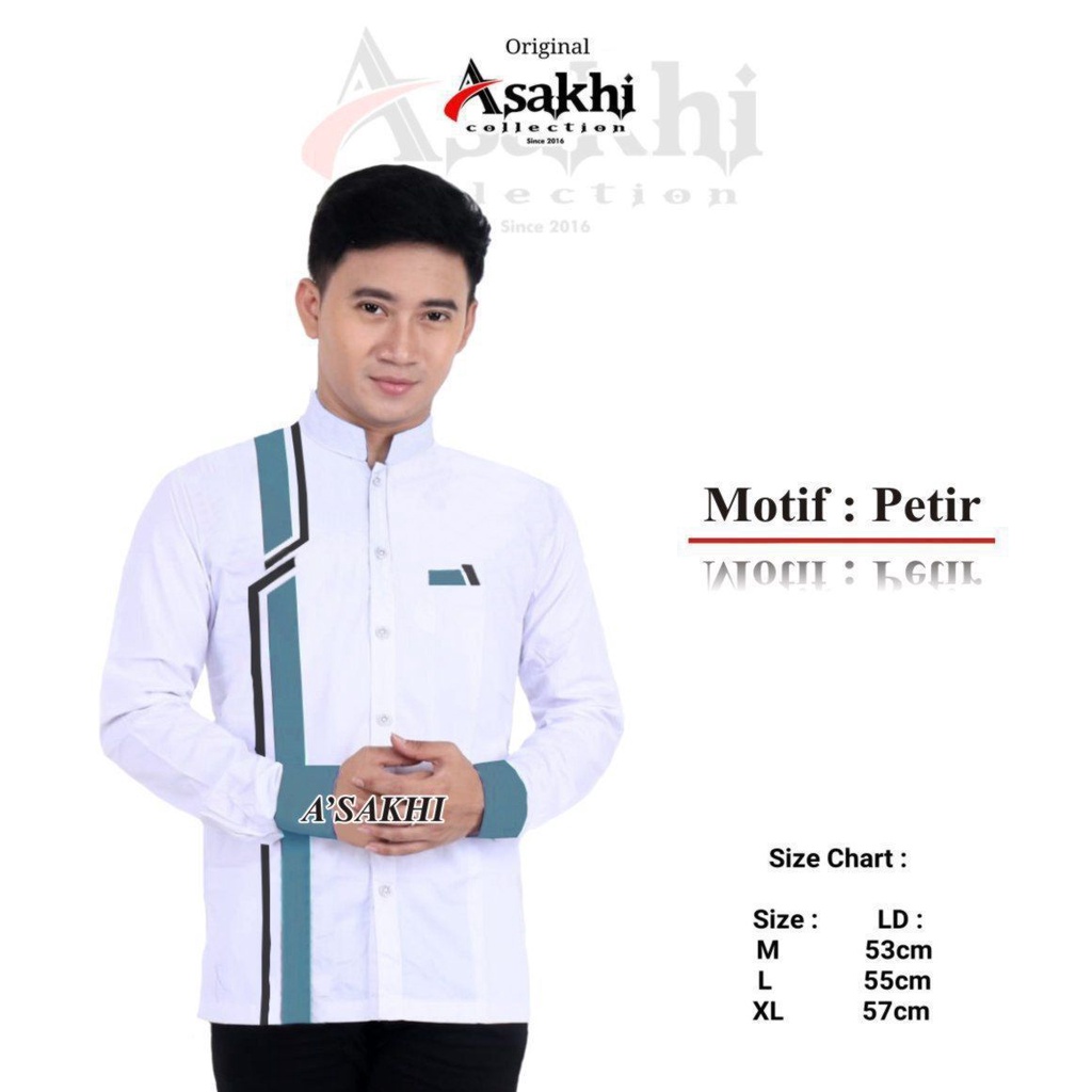 10.10 New Baju koko azzahir kemeja pria seragam hadroh ori best seller  muslim
