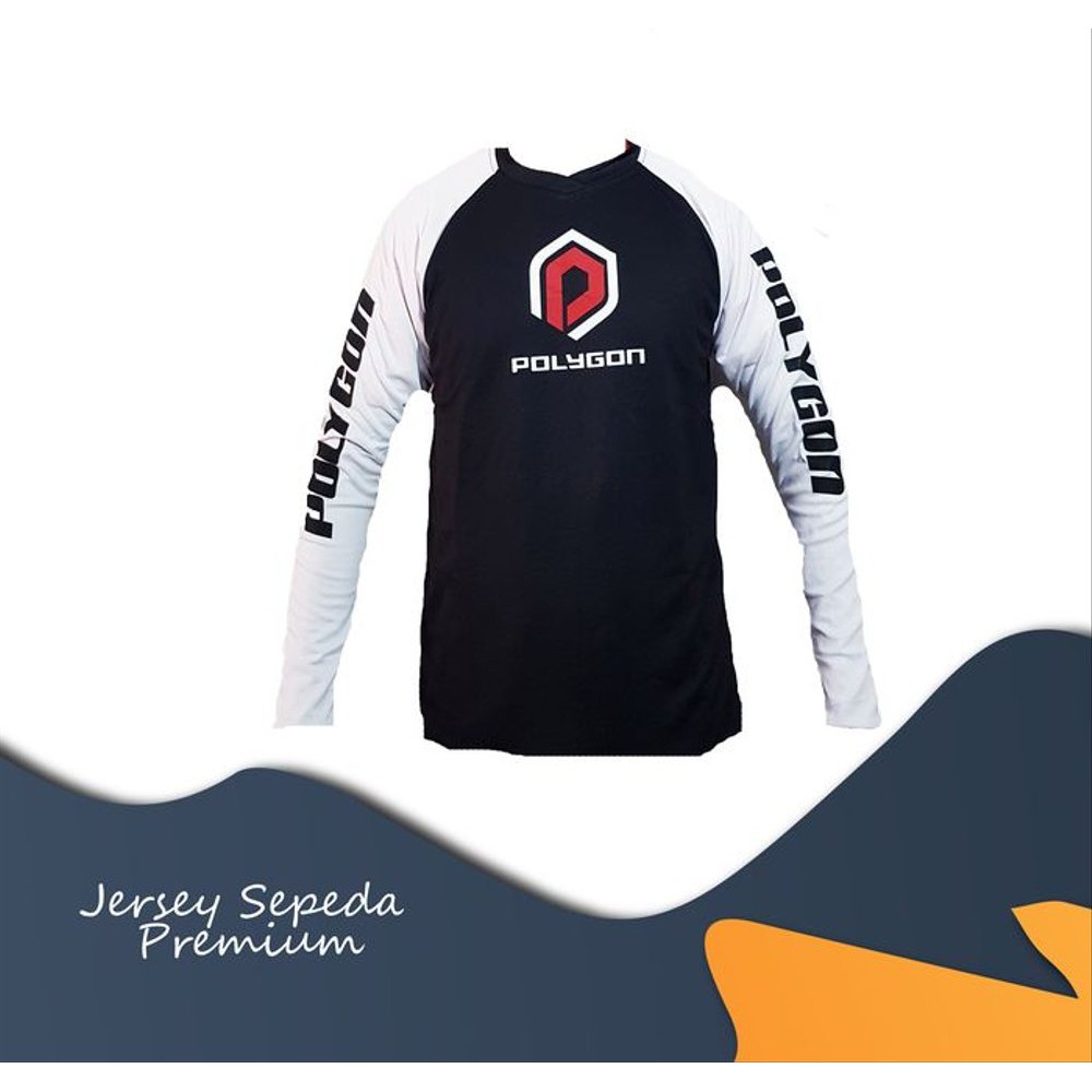 Jersey Sepeda Gowes - Motor Cross Downhill Panjang DH POLYGON Pu
