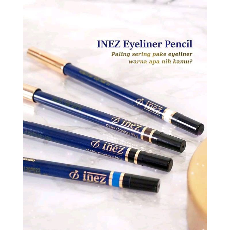 Inez Color Contour Plus Eye Liner Pencil Black 1.3 gr / Inez Color Contour Plus Eye Liner Pencil  Black-Black