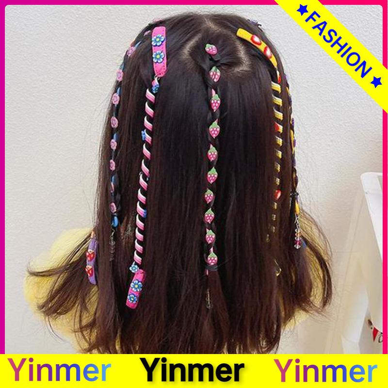 COD✨ Fashion Children Twist Braid Curling Stick Hair Clip Kids Dirty Braid Curler Color Braiding Hair Tie Girl Hair Accessories-Yinmer