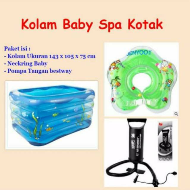 Paket Kolam Spa Intime Baby Kolam Renang Bayi Kotak Besar