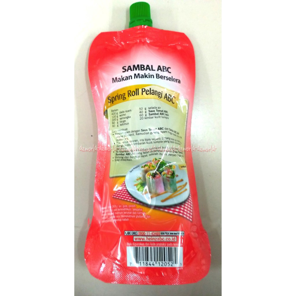 Sambal ABC Sambal Asli Pouch Kemasan Plastik 380gr Sambel ABC Refill Plastik