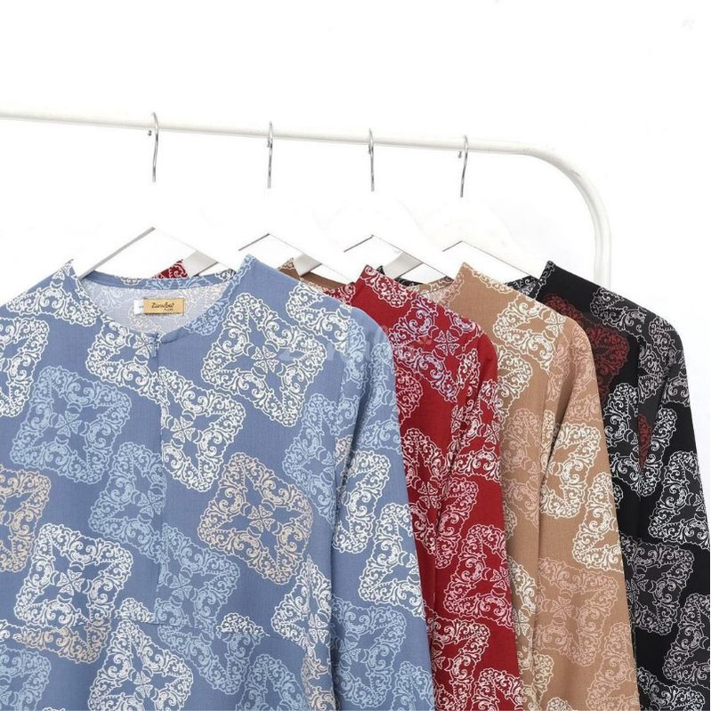 BATIK COMBI SET BY ZANUBA (GAMIS SET BATIK KOMBINASI ZANUBA / GAMIS KONDANGAN / GAMIS FORMAL)