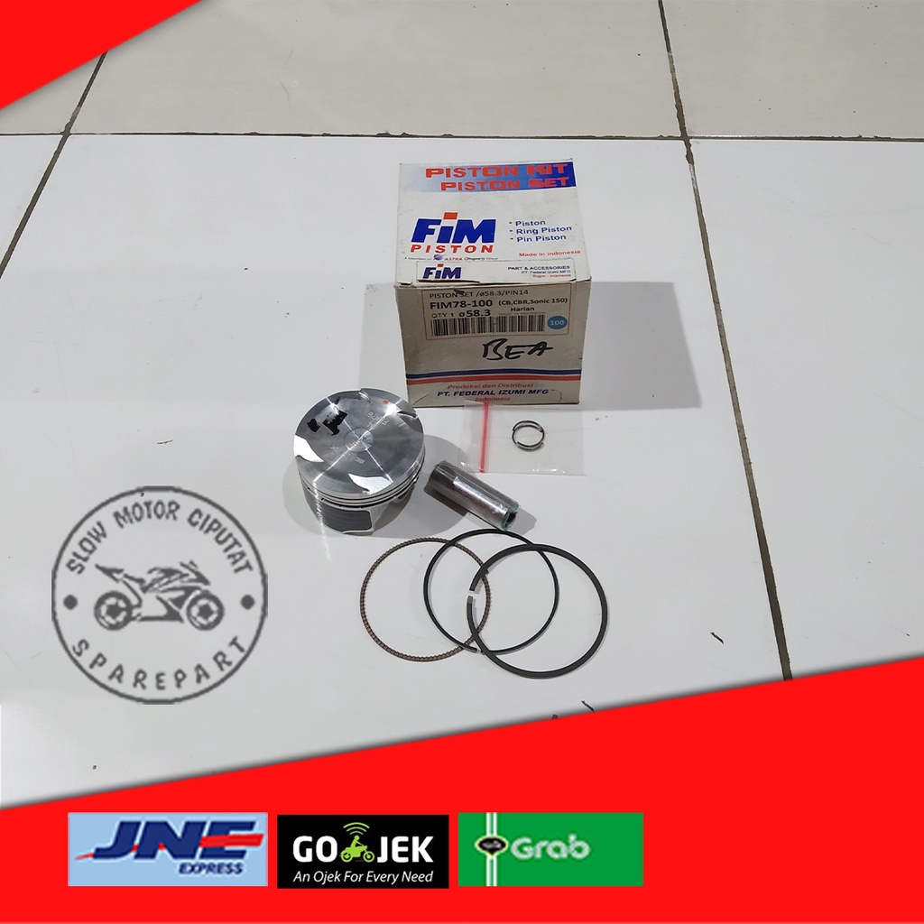 PISTON KIT FIM CB, CBR, SONIC 150 OS 50, OS 100, OS 150
