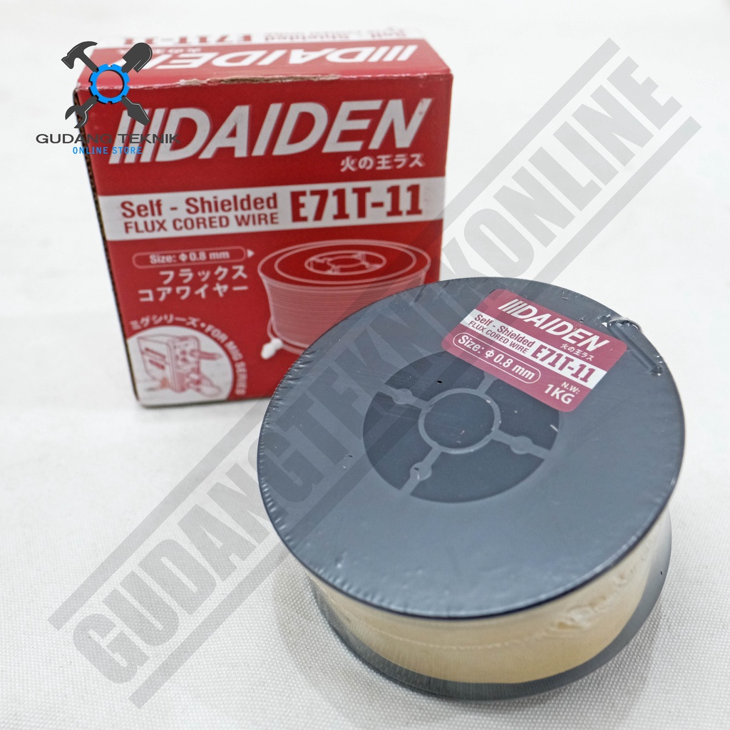 Kawat Las Flux Core 0.8mm Daiden 1Kg  E71T-11 / Welding Wire Daiden 0,8mm 1Kg E71T 11