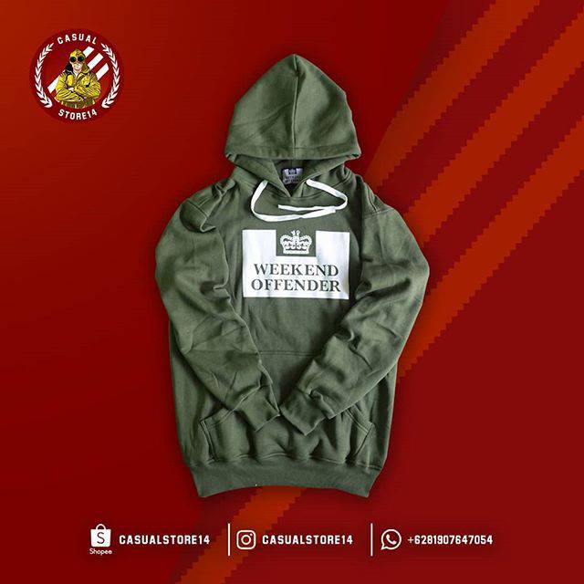 Hoodie Weekend Offender Green Army