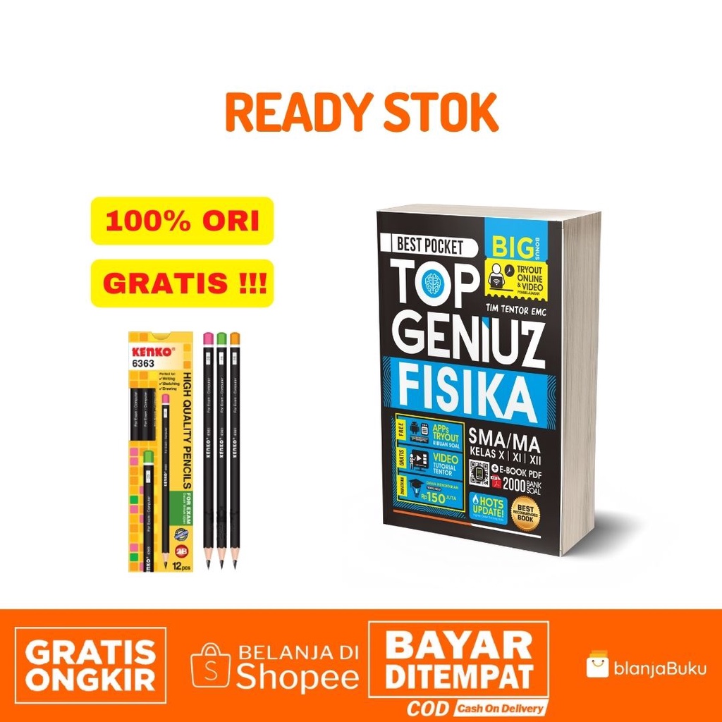 BUKU SMA TOP GENIUS FISIKA,KIMIA,BIOLOGI,MATEMATIKA / SMART GENIUS SMA/MA-TOP FISIKA