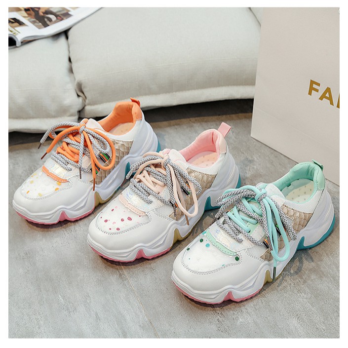 Sepatu Sneakers Wanita Import Spatu Sneaker Cewe Fashion Korea Kekinian Terbaru SP-123