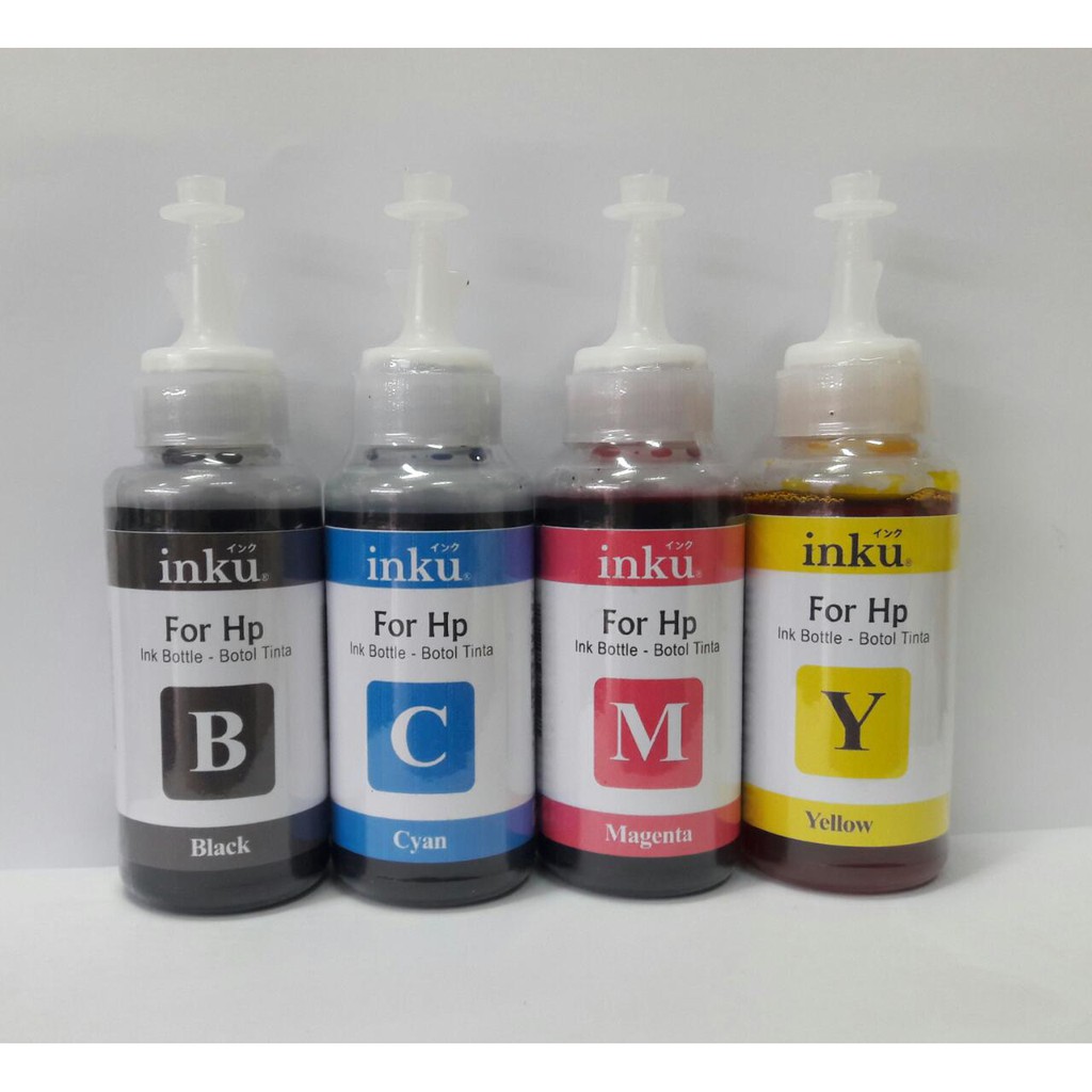 Tinta Dye INKU For HP @ 80 ml, CMYK