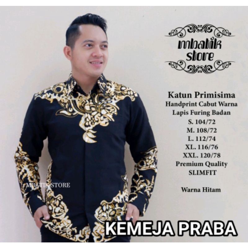 PRABA EMAS kemeja batik pria murah | kemeja batik pria sragenan | kemeja batik pria lapis furing | kemeja batik pria slim fit