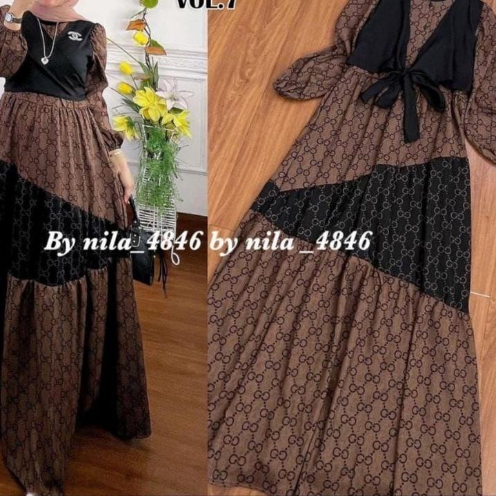 Terbaru.. GAMIS VOXY KANCING FULL DEPAN/GAMIS VOXY DRESS VOXY TERBARU