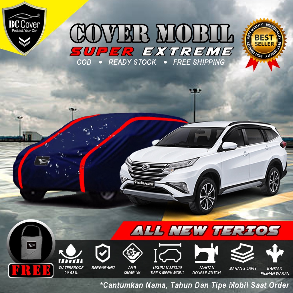 Body Cover Mobil All New Terios Outdoor Waterproof / Sarung Mobil Terios Waterproof / Selimut Tutup Mantol Kerudung Mantel Penutup Mobil Daihatsu Terios Waterproof Outdoor Anti Air