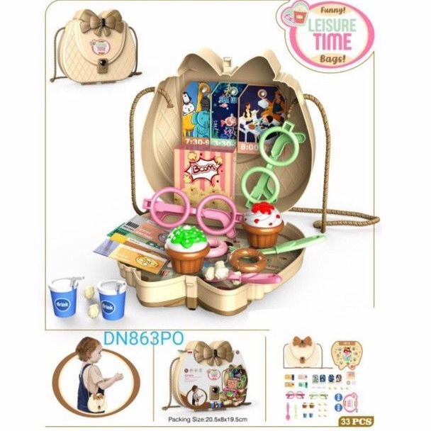 MAINAN CAKE ICE CREAM KOPER TAS / MAINAN KUE ULANG TAHUN ES KRIM