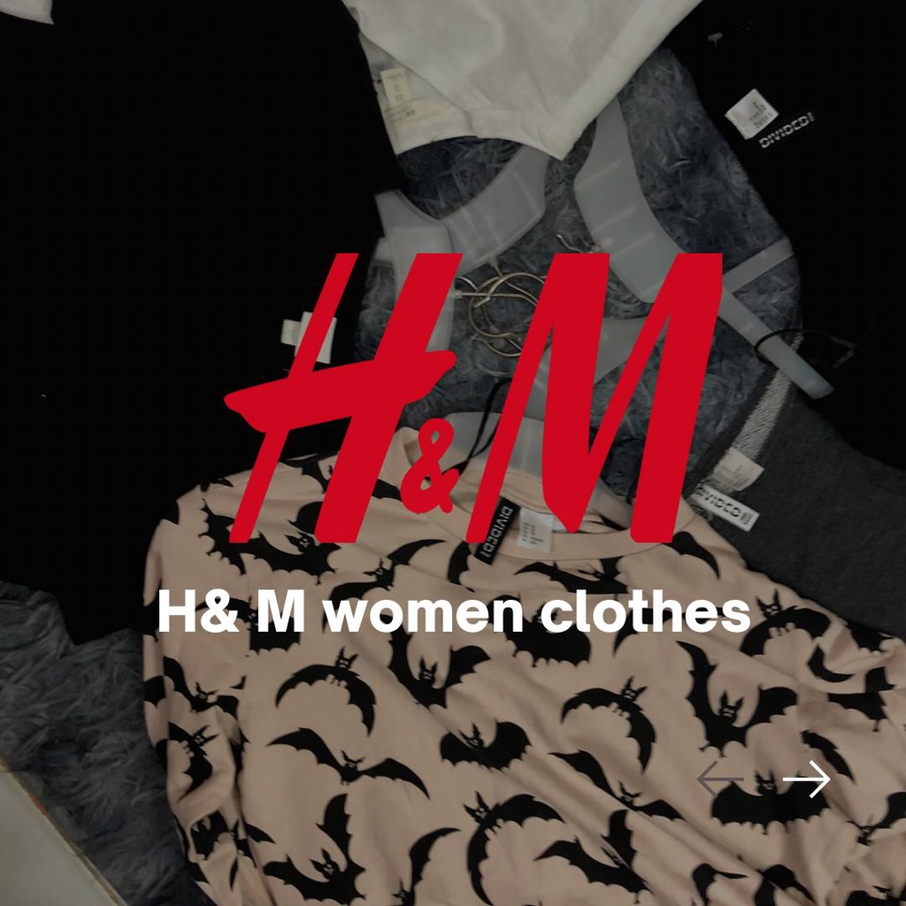 Pakaian Wanita H&M Thrift atasan kemeja dan blouse murah original