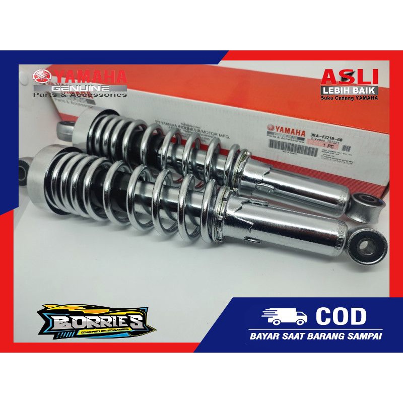 Shock Breaker Shockbreaker Shok Skok Belakang Chrome Set Yamaha RX King Original YGP 3KA-F2210-60