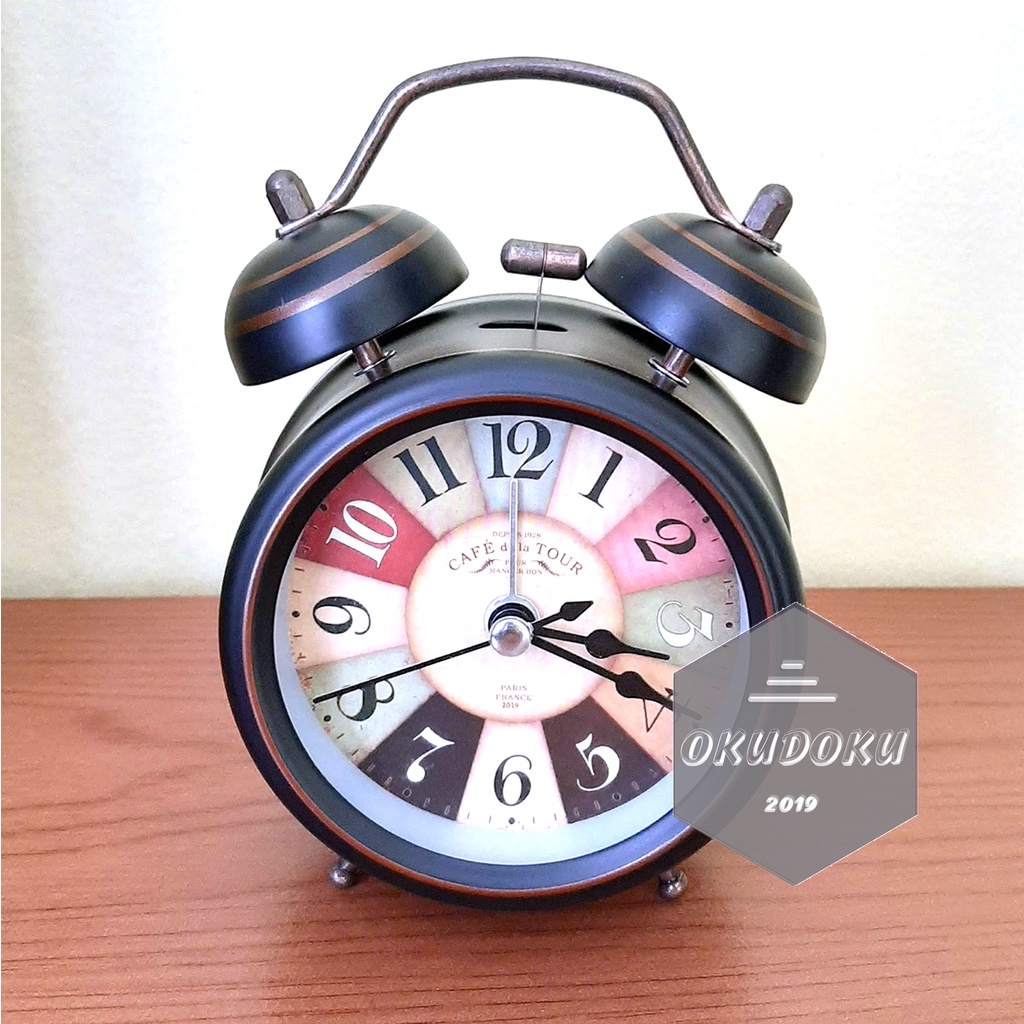 Ok Jam Weker Beker Kuno Vintage Bahan Stainless