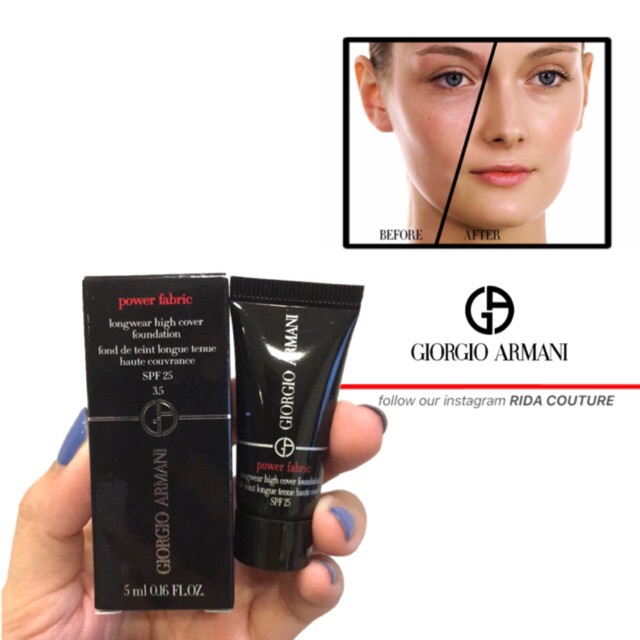 giorgio armani beauty power fabric longwear high cover foundation spf 25