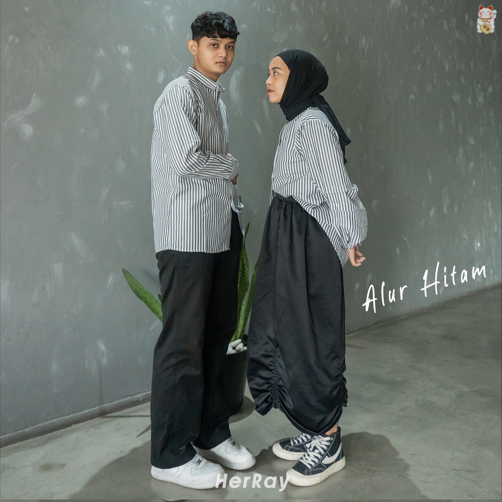 ALUR -  Kemeja Garis Garis - Couple