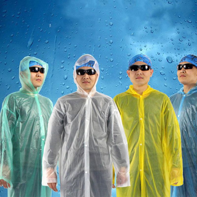 Mall Jas Hujan Plastik Portable Filament Thick Section Raincoat with Button 25