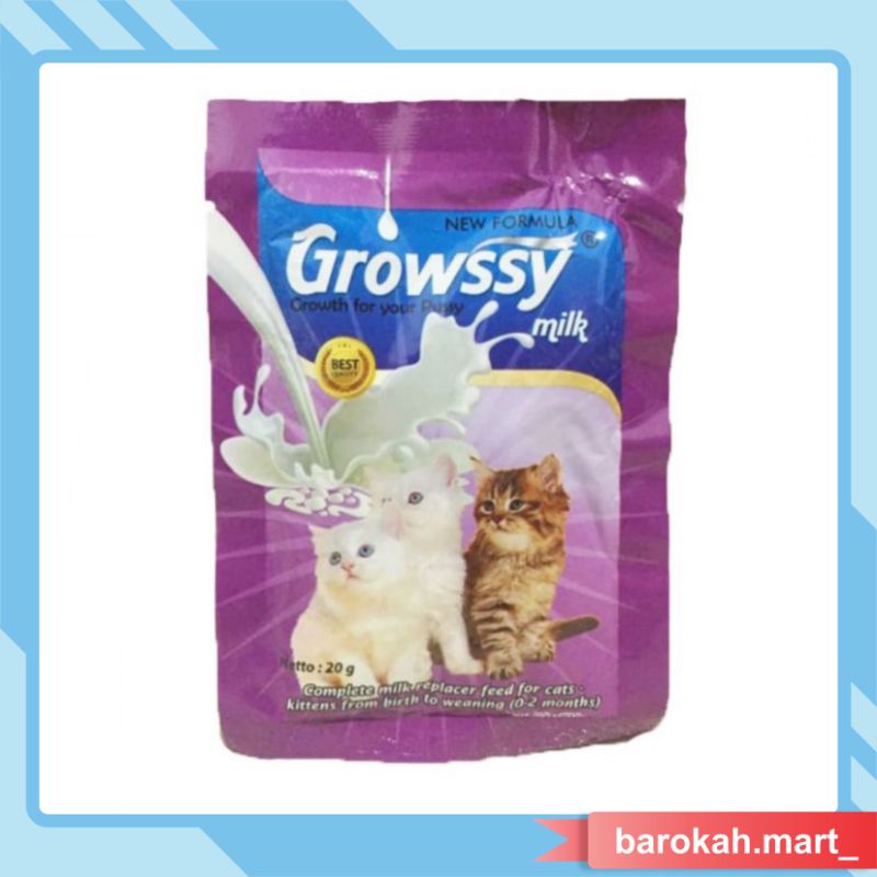 Susu Kucing - Growssy Milk Sachet 20 gr