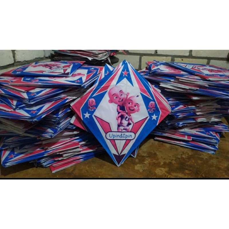 MINIM ORDER 20BIJI Layangan kertas sablonUkuran standart sayap 58x49