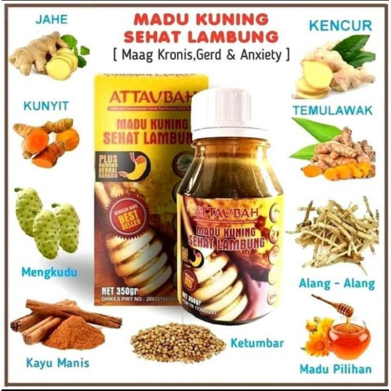 Madu Kuning Sehat Lambung Attaubah Asli Atasi Maag