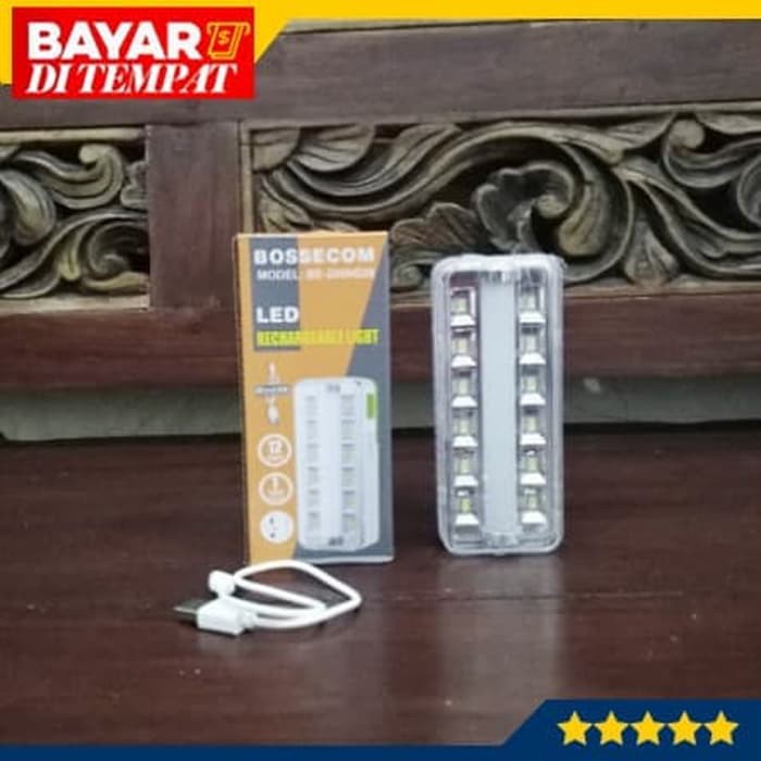 MG31 Lampu Darurat Emergency Lamp LED Rechargeable Lights Bossecom G28