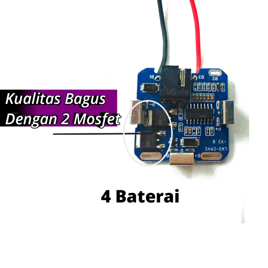 Modul bms 4s pcb 16.8v 18v volt Bor proteksi Baterai Lithium 18650 bor cordless bisa buat jld tool nrt pro nagawa ryu xenon orion batrei batrai battery