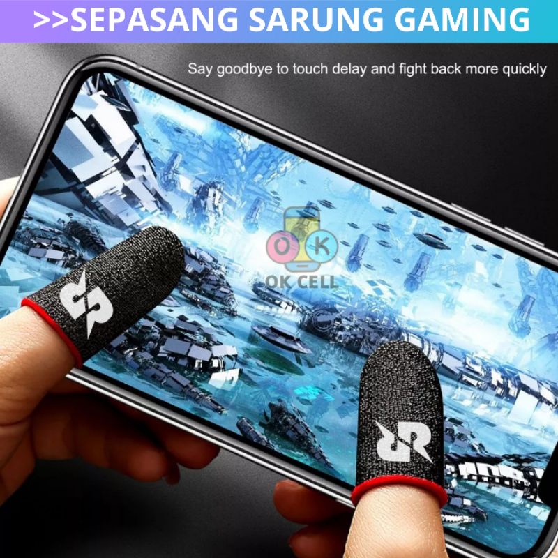 RRQ Sarung Gamers Anti Keringat Super Sensitif / Sarung Jari Tangan Jempol Game ff ml