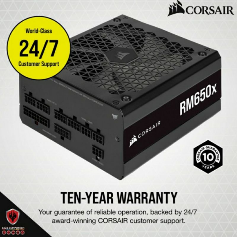 CORSAIR RM650X | PSU 650W 80+ Gold Fully Modular CP-9020198-NA